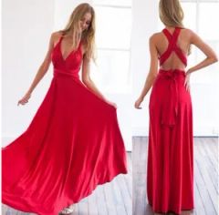 New Custom Fashion Women's Convertible Wrap Multi Way Party Dresses Long Wedding Bridesmaid Dresses - FUZHOU ELIM TEXTILE CO., LTD.