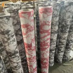 PVC Wallpaper Waterproof Self-Adhesive Wall Decoration Kitchen Vinyl Wall Paper Decorative - Shandong Ameng International Trade Co., Ltd