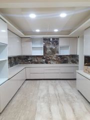 Modular Kitchens Customized Material PVC Appearance Modern Finish Type Polished Mount Type Floor Mount Pattern Design - Image 5