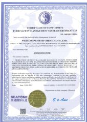 SEATONE certificate from Weifang Pritech Chemical Co., Ltd