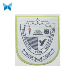 Bordure Blue Border Woven Badge Accessory for Garments MOQ 1000PCS Supply Large Size Customized Material Non-Woven HS Code - Image 6