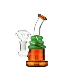 5" Birthday Cake Glass Water Pipe Hookah with 14mm Male Bowl - Image 6