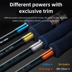 Sea Carbon Bass Rod 3-12m M Action 273G EVA Handle FUJI Guide 160.5Cm 2.0-5.0 PE - Image 6