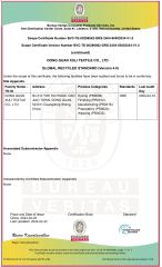 GRS certificate from Dongguan Xuli Textile Co., Ltd