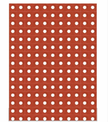 Circle Clay Elevation Jali (200 x 200 x 60 mm) Design Circle Material Clay Brand Shivay Precast Color Terracotta Red Size 200 x 200 x 60 - Shivay Precast