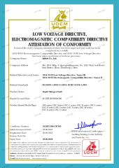 Liquid Nitrogen Tank certificate from Infitek Co., Ltd.