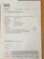 SGS certificate from Yangzhou Special Care Daily Products Co., Ltd.