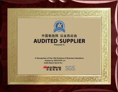 Certification supplier medal certificate from Zhuzhou Harmony New Material Co., Ltd.