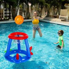 Outdoor Pool Accessory Set Inflatable Water Toys Basketball Hoop Toy for Kids and Adults - Image 2