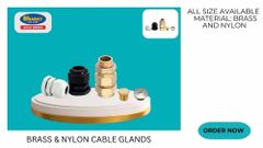 10 mm Brass Double Compression Glands, IP33 Material Brass Sealing Mechanism Double Compression Environmental Protection Yes - Bharat Electric Corporation