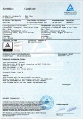 Our certificate certificate from Foshan Jufu Plastic Co., Ltd
