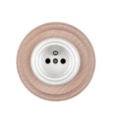 Ceramic European Flush Mounted French Wall Socket - Image 3