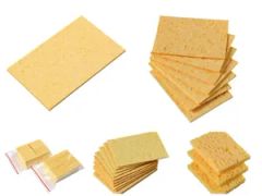 Yellow Skin Face Cleaning Cellulose Sponge Makeup Sponge Color Yellow Shape Retangle Trademark qimian Usage Bath, - Image 6