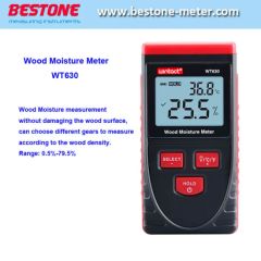 Wood Moisture Meter Without Damaging Inductive with Humidity Temperature Measurement - Image 1