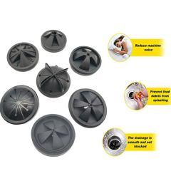 B87n60 04 87mm Rubber Replacement Garbage Disposal Splash Guard with Steel Ring - Image 4