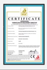 certificates certificate from Xuzhou Bomai Machinery Equipment Co., Ltd.