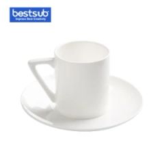 Sublimation 3oz Sublimation Coffee Set Mug W/ Saucer (B3KF) Type Mugs Style Simple Technics Glaze Model NO. B3KF Usage Promotion - Image 1
