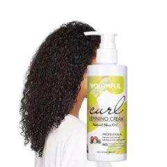 Private Label Frizz Control Products Curl Defining Cream MOQ 1000PCS Use for Daily Model NO. 2057 Trademark YOUTHFUL Specification - Image 1