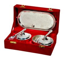 Silver Decorative Items In Metal Color Silver Material Brass Metal Country of Origin Made in India Size/Dimension As per the - Image 1
