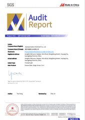 OIP-ASI2421287 certificate from Jieyang Yaoshun Hardware Co., Ltd.