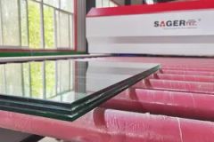 Sagertec PVB Film Laminated Glass Production Line Origin China Condition New Certification CE Warranty 400 Days Control System PLC - Image 3