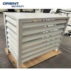 Building Material Powder Coating Outdoor Decorative AC Cover Aluminum Air Conditioner Cover - Image 2