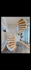 Stairs Modern Stair Glass Railing, For Home Material Glass Thickness 8 mm Position Stairs Usage/Application Home Glass Type Tempered - AR Interiors