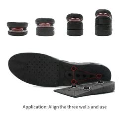 Breathable PU Air Cushion Invisible Height Increasing Shoe Insole - Image 6