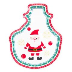 OEM Melamine Candy Food Shallow Plate Christmas Santa Kitchenware - Image 2
