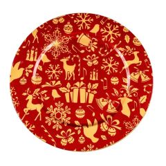 Transfer Printing Process PP Material Disposable Plastic Fine Dining Restaurant Charger Plate - Image 2