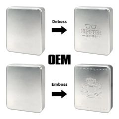 High Quality 130*105*37mm Custom Logo Square Metal Boxes Tin Container Packaging Box - Image 5
