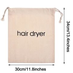 Custom Logo Silk Screen Print Organic Cotton Muslin Bags Double Shopping Pouch Canvas Drawstring Bag Dust Bag - Image 2