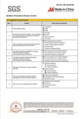 SGS certificate from Cangzhou Weijiang Metal Products Co., Ltd.