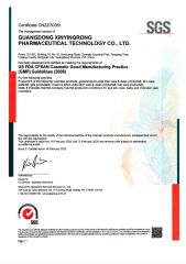 FDA certificate from China Soap Biotechnology (Guangzhou) Co., Limited