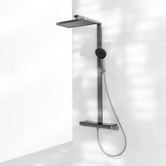 Modern Bathroom Shower Set Featuring Stylish Rain Showerhead MOQ 500PCS Shape Round Model NO. L42 Thread Npsm1/2" HS Code - Image 2