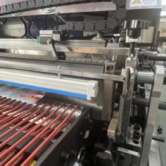 Sk Professional Bus Type Plastic Small Three Side Sealing Plastic Candy Bag Production Automatic Pouch Making Machine - Image 5