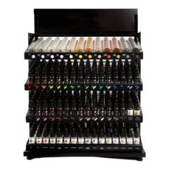 Factory Price Fashionable Customized Movable Metal Makeup Cosmetic Nail Polish Display Rack - Image 2