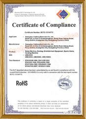 ROHS certificate from Guangzhou Yuehong Electronics Co., Ltd.