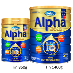 Vinamilk - Dielac Alpha Gold IQ - Baby Milk Powder with Colostrum - Step 3 (For kids from 1-2 years old) 1400g x 6 tins/ carton - Image 4