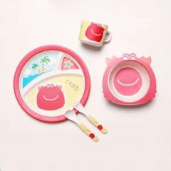 Customized Kids Dinnerware Bamboo Tableware Sets Samples Free Origin China Trademark DAFU Shape Cylinder Bowl Wide Mouth - Image 4
