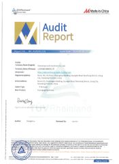 TUV Audit Report certificate from Shandong Auchi Machinery Co., Ltd.