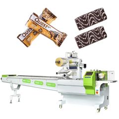 Cereal Bar Flow Wrapper Machine for Granola Bar Wrapping - Image 1