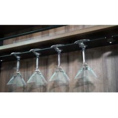 OEM Italian Furniture Hardware LED Racks Kitchen Aluminum Wood Wine Racks - Image 4