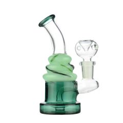 5" Birthday Cake Glass Water Pipe Hookah with 14mm Male Bowl - Image 4