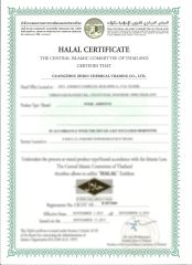 HALAL certificate from Guangzhou Zio Chemical Co., Ltd.