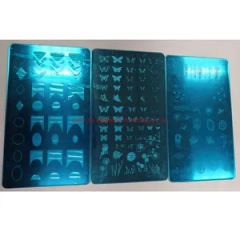 Colorful Embossed Designs Chemical Etching Stamping Nail Plates - Image 3
