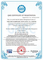 ISO 9001 Certificate EN certificate from TOPUNION HARDWARE AND PLASTIC CO., LIMITED