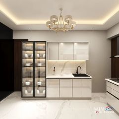 Modular Kitchen Interior Material Wooden Appearance Modern Kitchen Shape - Image 1