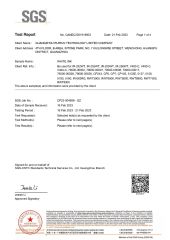 SGS Halogen-free Report for White Ink certificate from Zhongshan Hongli Handware Store (Individul Business Owner)