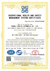 ISO 45001 certificate from Chengli Automobile Sales Co., Ltd.
